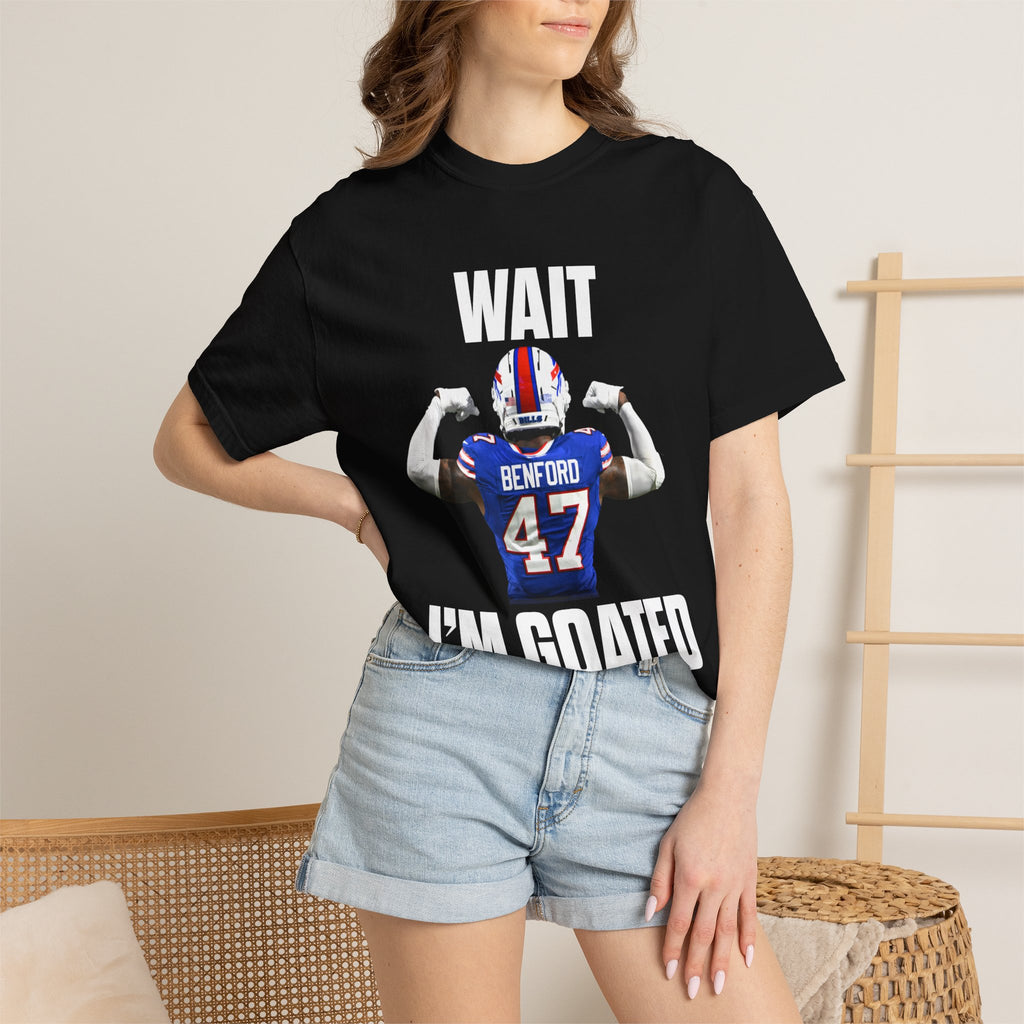 "WAIT I’M GOATED" - Christian Benford T-Shirt
